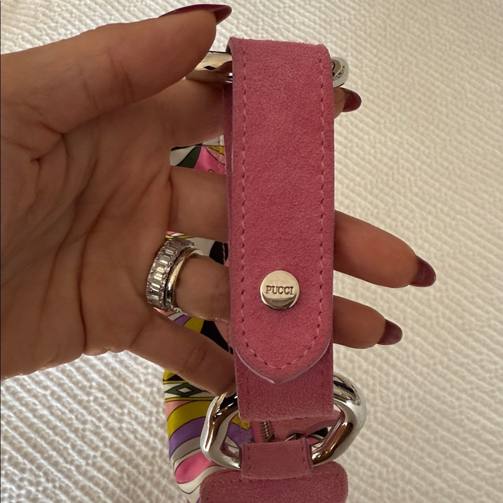 Emilio Pucci Pink and Multicolor Shoulder Bag - Picture 9 of 16